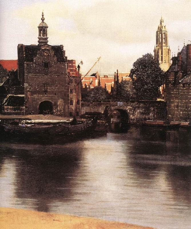 VERMEER VAN DELFT, Jan View of Delft (detail) qr Norge oil painting art